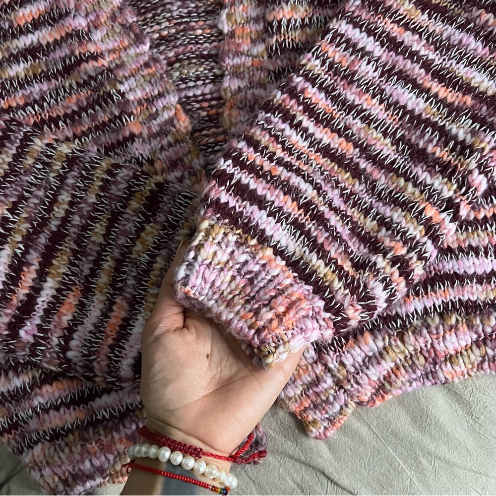 Pink Multi Color Cardigan - Picture 3 of 5